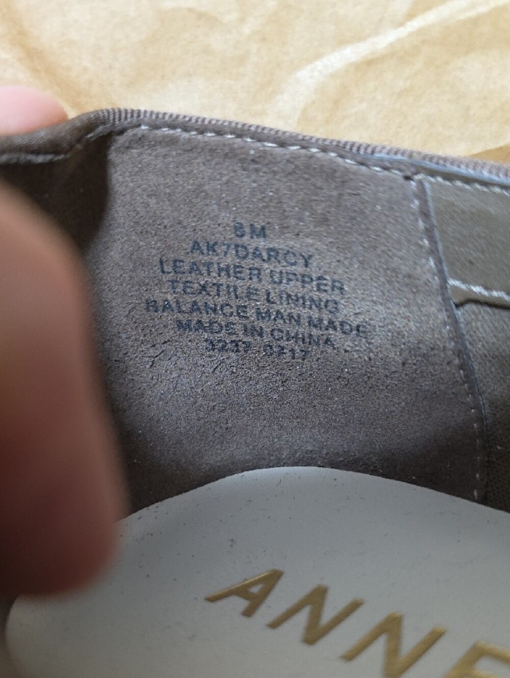 Anne Klein Taupe Suede Tassel Loafers - Picture 4 of 8